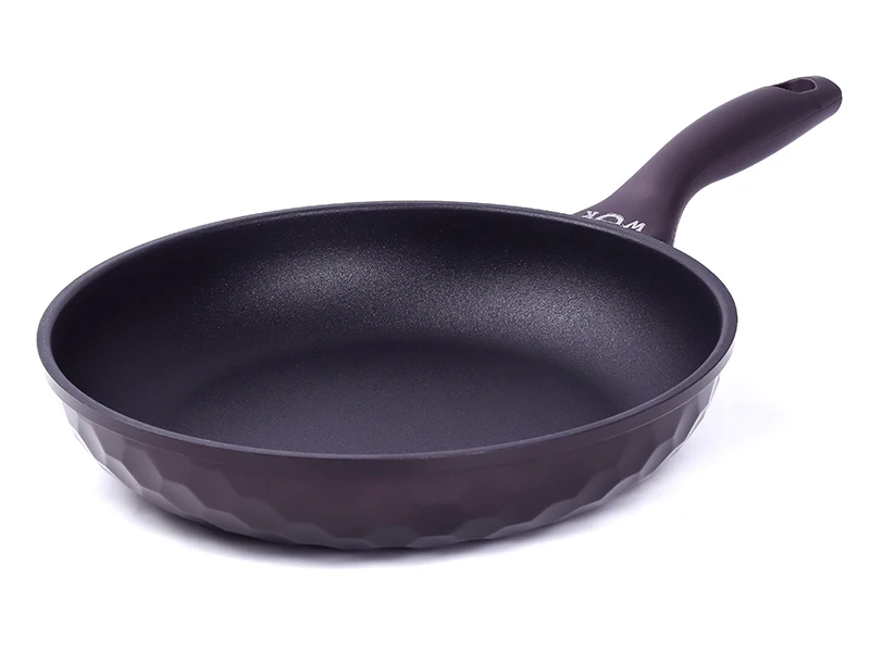 Серый Сковорода KOREA WOK c рисунком GREBLON C3+ peek KWF2623GR - Цвет: Серый
