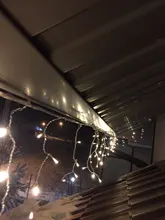 Curtain-Lights Led Icicle Christmas-Street-Garland Home-Decortion Garden Outdoor Party