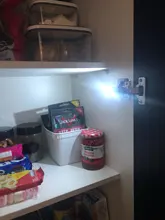 Include Battery LED Cabinet Hinge Night Light Sensor Light For Kitchen Living Room Bedroom