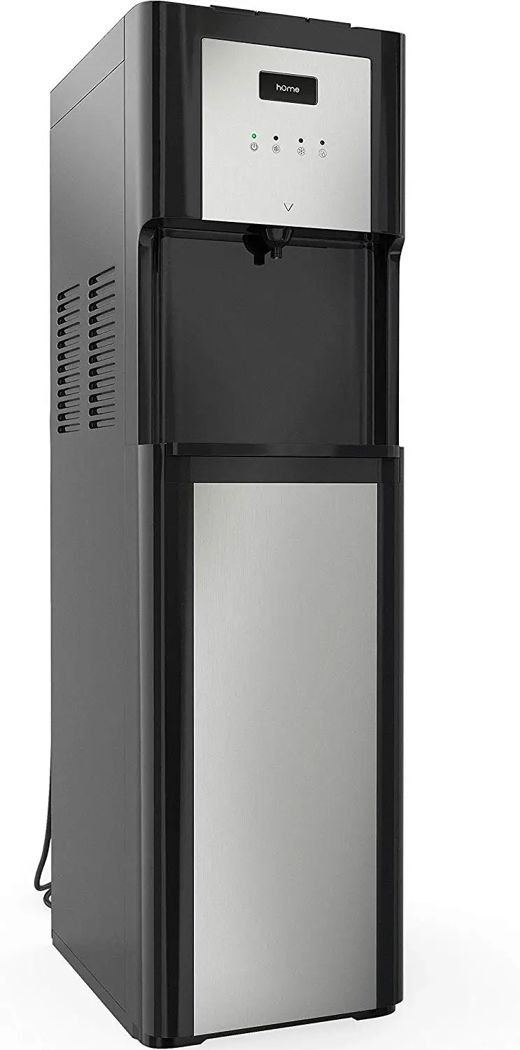 

Bottom Loading Water Dispenser for 3 or 5 Gallon Bottle - with Hot Cold and Room Temperature Settings Stainless Steel Design and