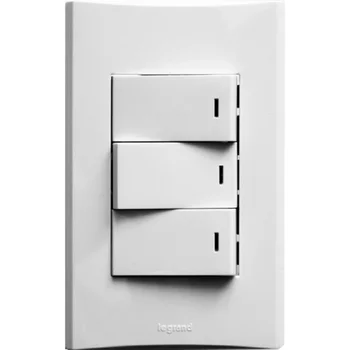 

Anam Legrand Zunis White 3-key illuminated switch (without frame)