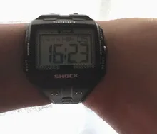 Reloj deportivo Digital multifunción para hombre, cronógrafo con alarma, 5Bar, luz trasera, pantalla cuadrada, resistente al agua, números grandes