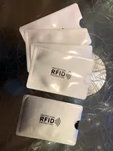 5 uds. De fundas de aluminio con bloqueo para lector de tarjetas bancarias, tarjetero para tarjetas bancarias, protección para tarjetas bancarias, soporte NFC de Metal para tarjetas de crédito