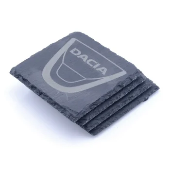 

DACIA posavasos Badge Slate Coasters Engraved Gift Set BUY 3 GET 1 free