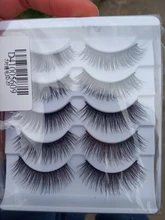 Zwellbe 5 pares pestañas falsas nueva moda suave y grueso pestañas Natural largo Cruz ojo falso pestañas hecho a mano herramientas de maquillaje de belleza