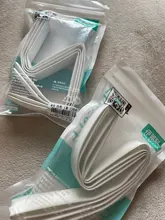 Manguito blanco de Tubo Termocontraíble para iPhone 5/6/ipad, cable USB Android, 1 metro, 3:1, diámetro de aislamiento: 9mm a 3mm