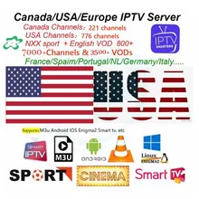 World IPTV 7000+IPTV Smarters IPTV IPTV USA Subscription with TV For M3u Android Enigma2 Smart TV PC Linux
