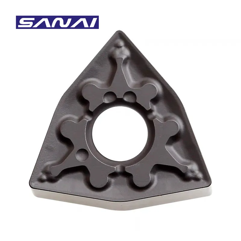 

SANAI CNC Carbide Insert WNMG060404 WNMG060408 Lathe Turning Tool Insert for Stainless Steel Cast Iron Steel Machining