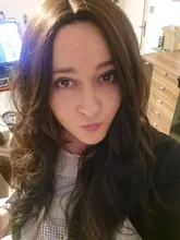 ALAN EATON, las mujeres largo ondulado peluca Cosplay Ombre negro marrón resistente al calor pelucas de pelo sintético de la parte media pelucas para fiesta Cosplay