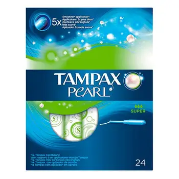 

Pack of Tampons Pearl Super Tampax (24 uds)