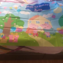 Birthday Background Balloon Backdrop-Photo-Banner Cloud-Grass Shower-Party Kids Blue