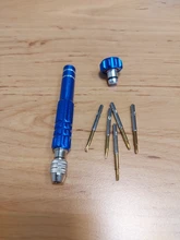 Herramienta de reparación con mango de destornillador para reloj, gafas de teléfono de 5 Bits, Kit de herramientas de reparación de relojes de alta calidad para relojero, 1 unidad