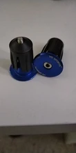 Manillar de bicicleta con tapa extrema de aleación de aluminio, empuñadura con bloqueo, con tapones para MTB, 1 par