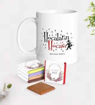 

Personalized Hocaların Mentor White Mug and Chocolate Gift Seti-2