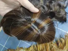 ALAN EATON-Peluca de cabello sintético para mujer afroamericana, cabellera artificial largo ondulado con flequillo, color negro, marrón y dorado, resistente al calor