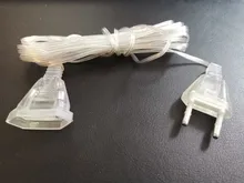 Eu/Us-Plug Light-String Curtain-Light Extender-Wire LED Holiday Wedding-Party 