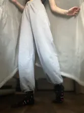 Wide Leg-Trousers Tracksuit-Pants Joggers Grey Women Clothing Y2k High-Waist Korean Fashion