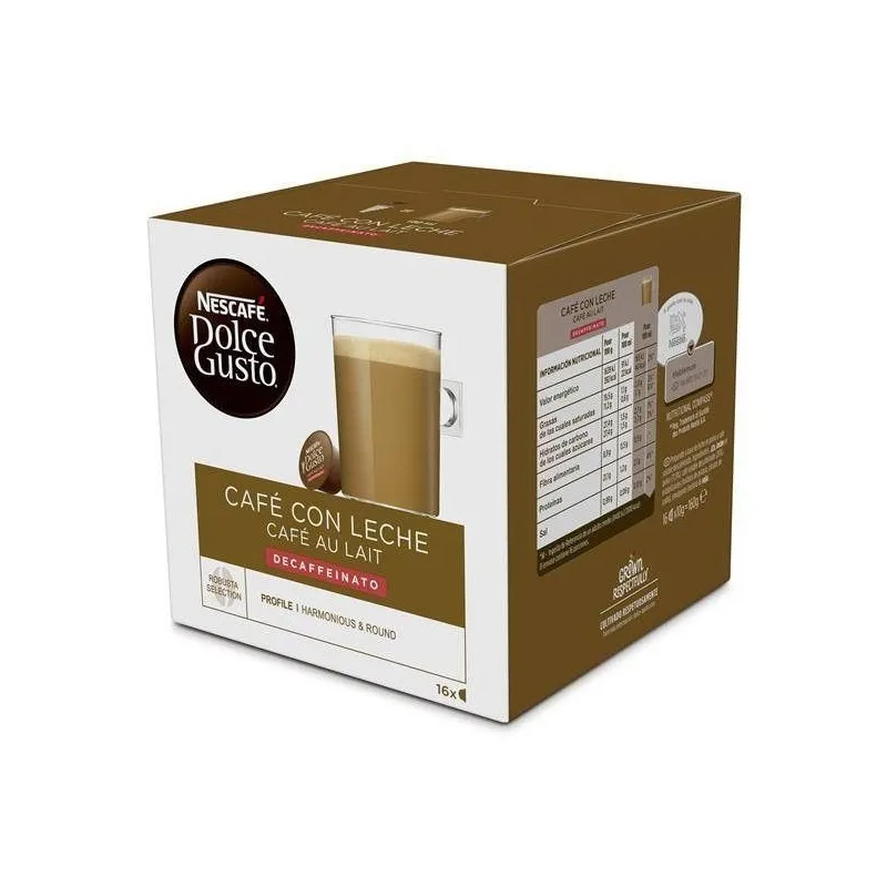 Coffee au lait decaffeinated 16U. Dolce Taste afbeelding