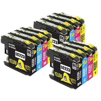 

12pcs LC223 LC 223 XL Compatible Ink Cartridge for Brother DCP-J562DW J4120DW MFC-J480DW J4620DW J5720DW J680DW J5320DW printer