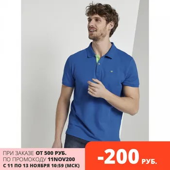 

Men's polo Tom Tailor 667356 business work bright summer every day printed beautiful for work comfortable color youth light casual collared fitted loose club festive