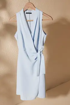 

Trendyol Double Breasted Collar Lacing Detail Dress TWOSS20EL2541