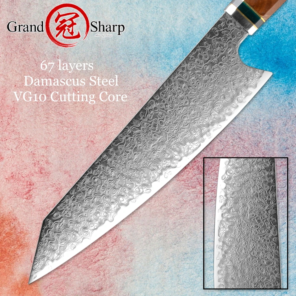 VG-10 Aço, Cozinha Doméstica, Sushi Sashimi Slicing Tools, 8.2 