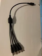 ZOSI-Divisor de energía DC de 4 vías, Cable bifurcador de corriente 1 macho a 2 hembra Dual para cámara CCTV, 5,5mm/2,1mm