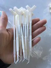 Barra de plástico para permanente de pestañas, 10 Uds., 2 vías, extensión de pestañas, pegamento caliente, cuchara Y forma de peine, cepillo de pestaña, rizador, aplicador