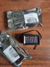 Voltímetro Digital LED de 2 y 3 cables, Detector de voltaje para coche y motocicleta, DC 12V, Monitor de capacidad, color rojo, verde y azul, 0,56 pulgadas