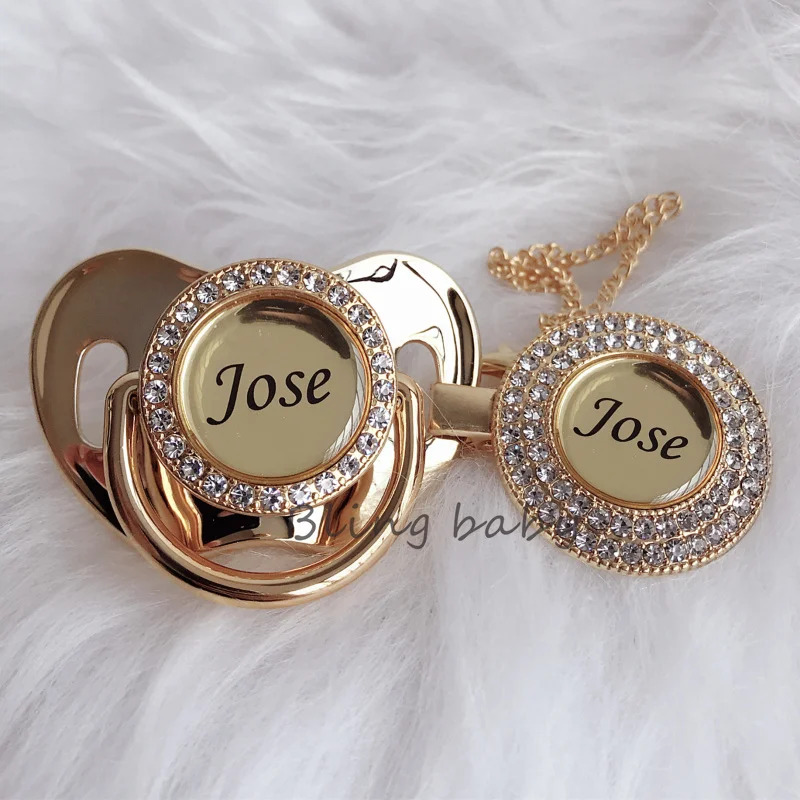 BLING BABY Bling пользовательские золотые розовые красочные соски и зажимы набор без