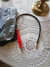 Imán de luz LED de 60cm, herramienta de garaje Flexible, reparación de pastilla magnética, mango de plástico rojo Flexible, agarrador de Metal