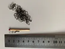 Pivote de pesca giratorio con broche, conector giratorio, accesorios de pesca de carpa, 20 unids/lote, 2 #4 #6 #8 #10 #