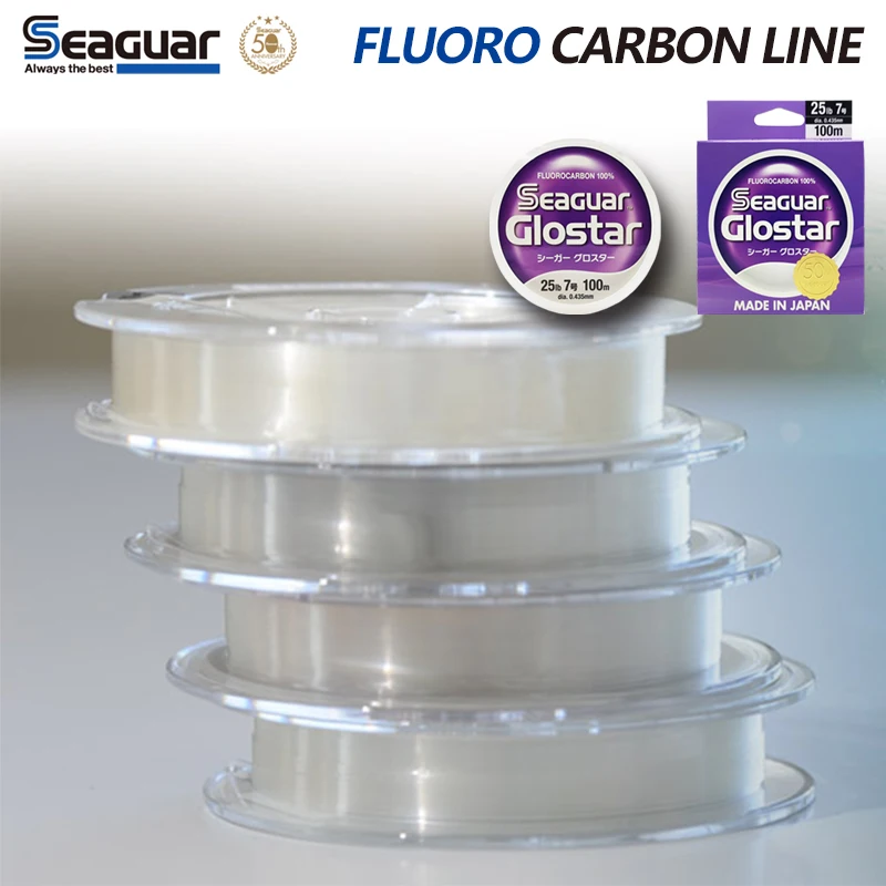 Seaguar Glostar Japan Fluorocabon 100% Fluorocarbon Fishing Line FC Shock Leader Line Fluorocarbon Leader Lure Line Leashes Fish 5