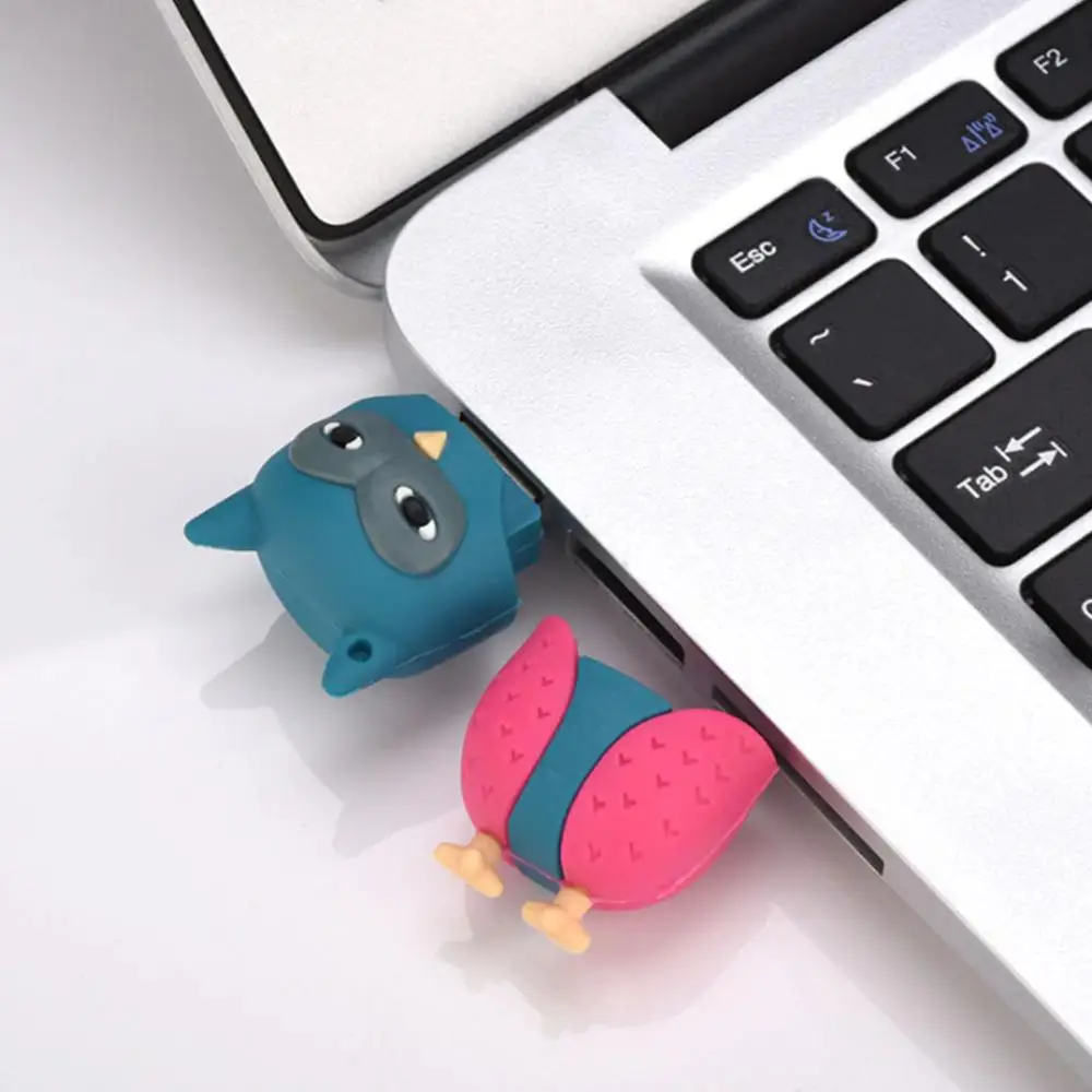 USB флеш накопитель с изображением животных совы единорога 4 ГБ 8 16 32 64 ГБ|USB