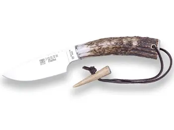 

Joker CC106 arrow hunting knife arrow, with fist in deer asta and 10,5 cm blade. Includes leather case