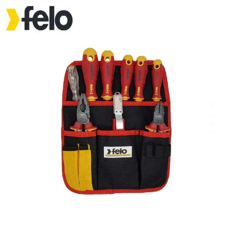 Felo Set of dielectric screwdrivers Ergonic with dielectric pasatizhami, side cutters, a knife for removing insulation complex dielectric studies of biological tissues