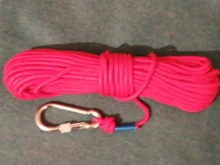 Cuerda de escalada en roca para exteriores, cordón de supervivencia de 20 metros, 6/8MM, accesorios de nailon, cuerda de seguridad de rescate