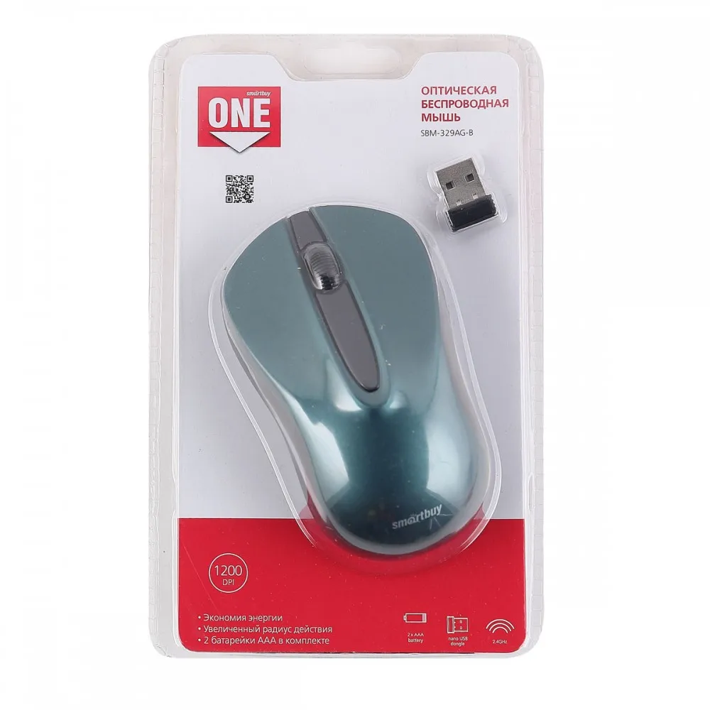 Оптическая беспроводная мышь Smartbuy SBM-329AG-B | Компьютеры и офис