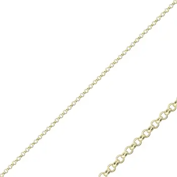

Angemiel 925 Silver 40 Micron Doç Gold Plated Chain Necklace-40cm