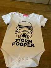 Recién Nacido Star Wars bebé niño de manga corta body estampado con letras mono ropa trajes 0-18M