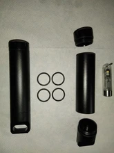 Botella sellada de aleación de aluminio para uso en exteriores, recipiente sellado de aleación de oro, resistente al agua