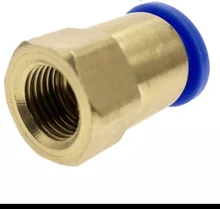 Conector de tubería de aire de 10mm, 12mm, 8mm, 6mm, manguera de 1/8 , 3/8, 1/2 , BSP, 1/4, rosca hembra de latón, conector neumático, empalme rápido