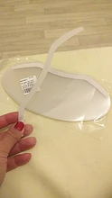 50 unids/set pelo salón laca máscaras de corte de cara a suministros de peluquero transparentes desechables protección facial de plástico
