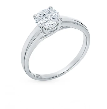 

Gold ring with diamonds sunlight