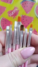 ROSALIND Uña de los cepillos conjunto para herramienta DIY de manicura de 3D Gel acrílico cepillos de pluma de Arte de uñas cepillo para Diseño de uñas