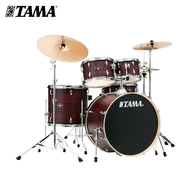 Tama ie52kh6w-bww imperialstar drum set of 5 drums Poplar color red | Спорт и развлечения