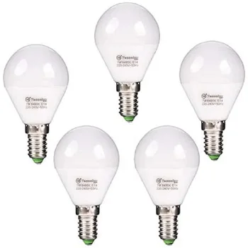 

Esrerica G45 LED bulb, 7W, E14 and white light 6400K, 560 lumens, (5-units) [energy efficiency class A +]