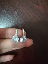 EMMAYA-Pendientes llamativos de 10 colores diferentes, bisutería con cierre de tipo botón, elementos naturales