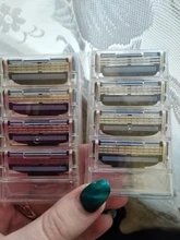 8 unids/pack de los hombres de la maquinilla de afeitar de seguridad cuchillas cuidado facial cuchillas de afeitar Manual de Cassette para gillettee mache 3