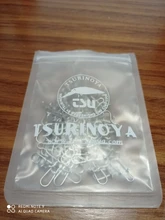 TSURINOYA 100 Uds de acero inoxidable emerillones de pesca barril giratoria de seguridad fotos anzuelo gancho accesorio de caja de aparejos de pesca de señuelos